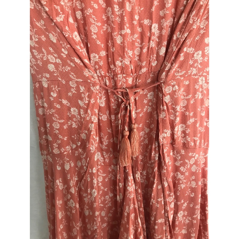 Eyeshadow Floral Flutter Sleeve Romper Terracotta Boho V-Neck XL - Picture 6 of 6